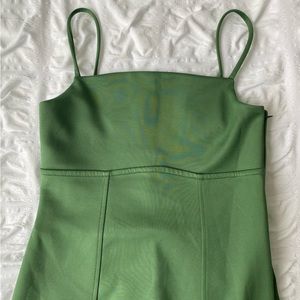 Oak + Fort Square Neckline Midi Dress